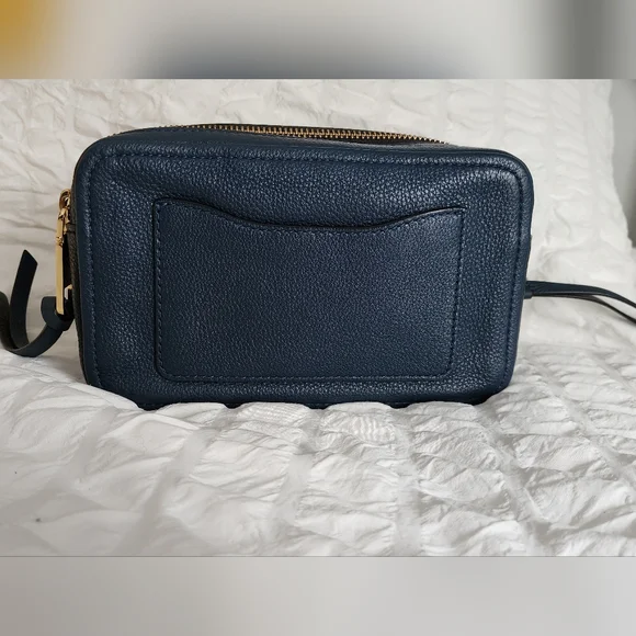 Like New Marc Jacobs Calfskin Softshot 21 Crossbody Bag Navy - Picture 4 of 10